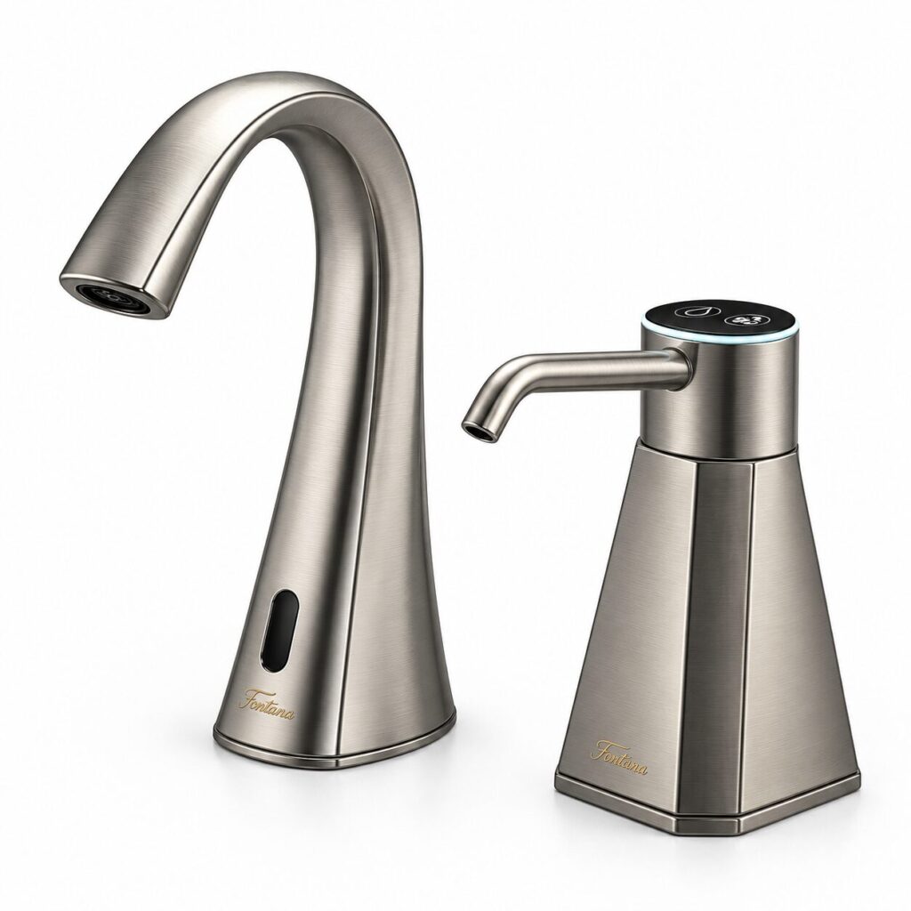 Fontana touchless electronic faucet sets for commercial restroom design