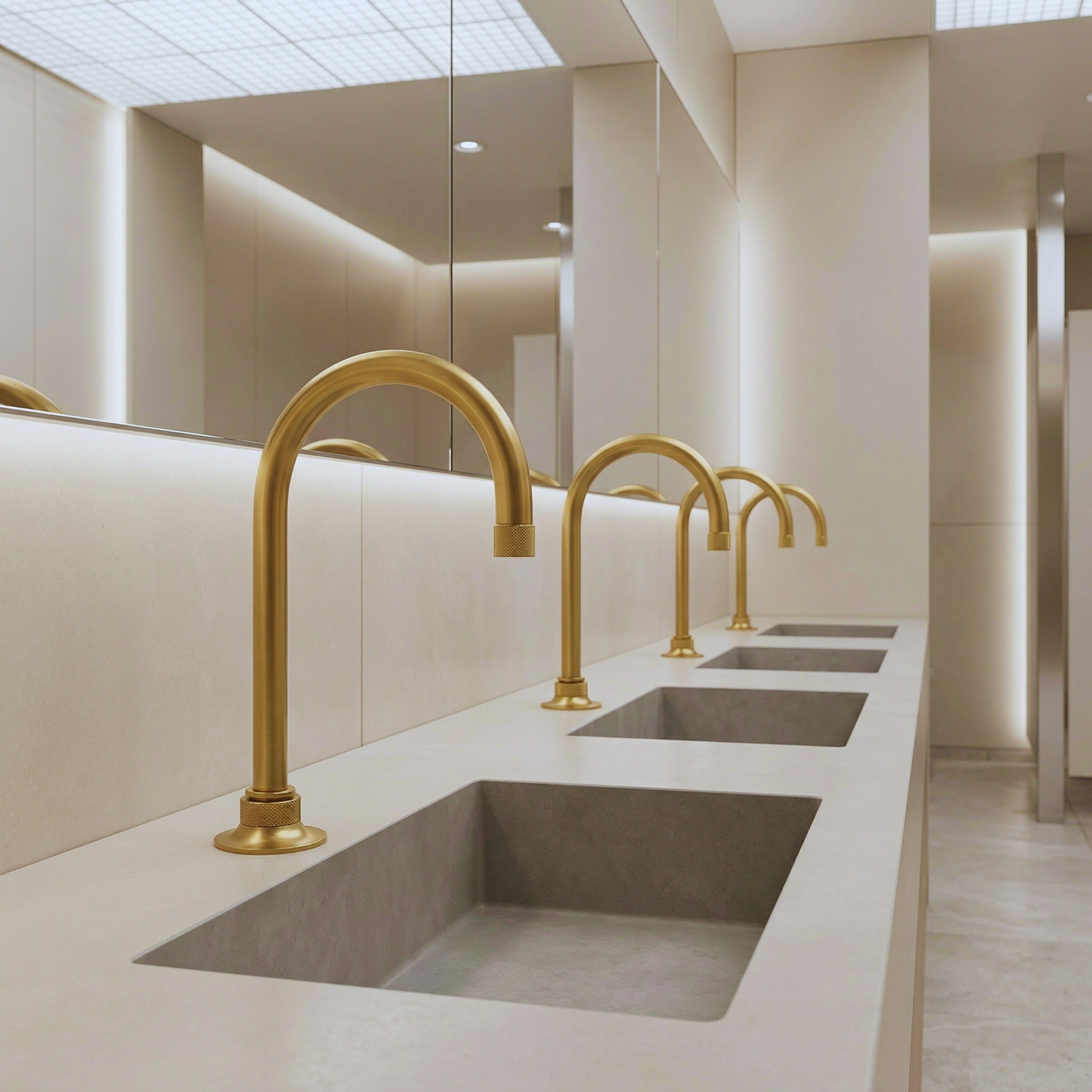 Touchless faucet solenoid valve component for commercial restroom durability