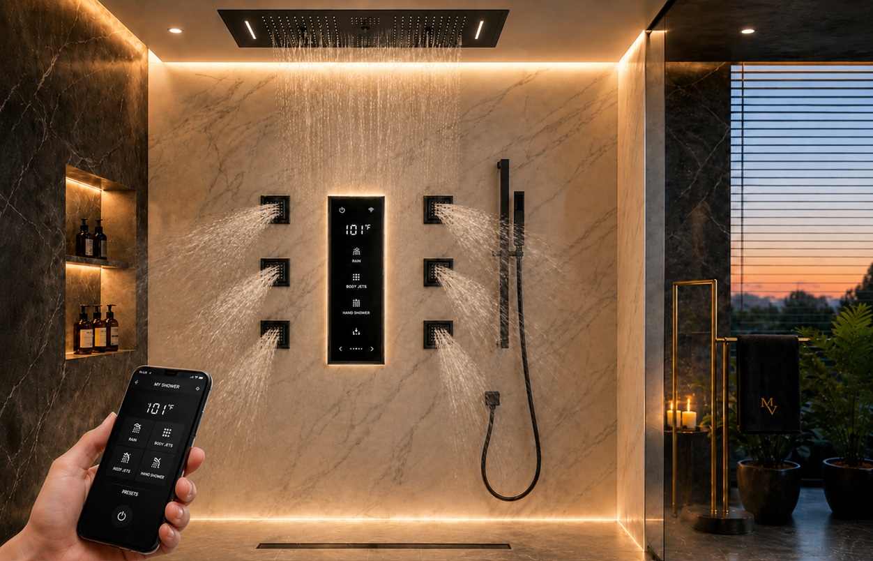 FontanaShowers smart shower systems for hospitality and luxury commercial bathrooms